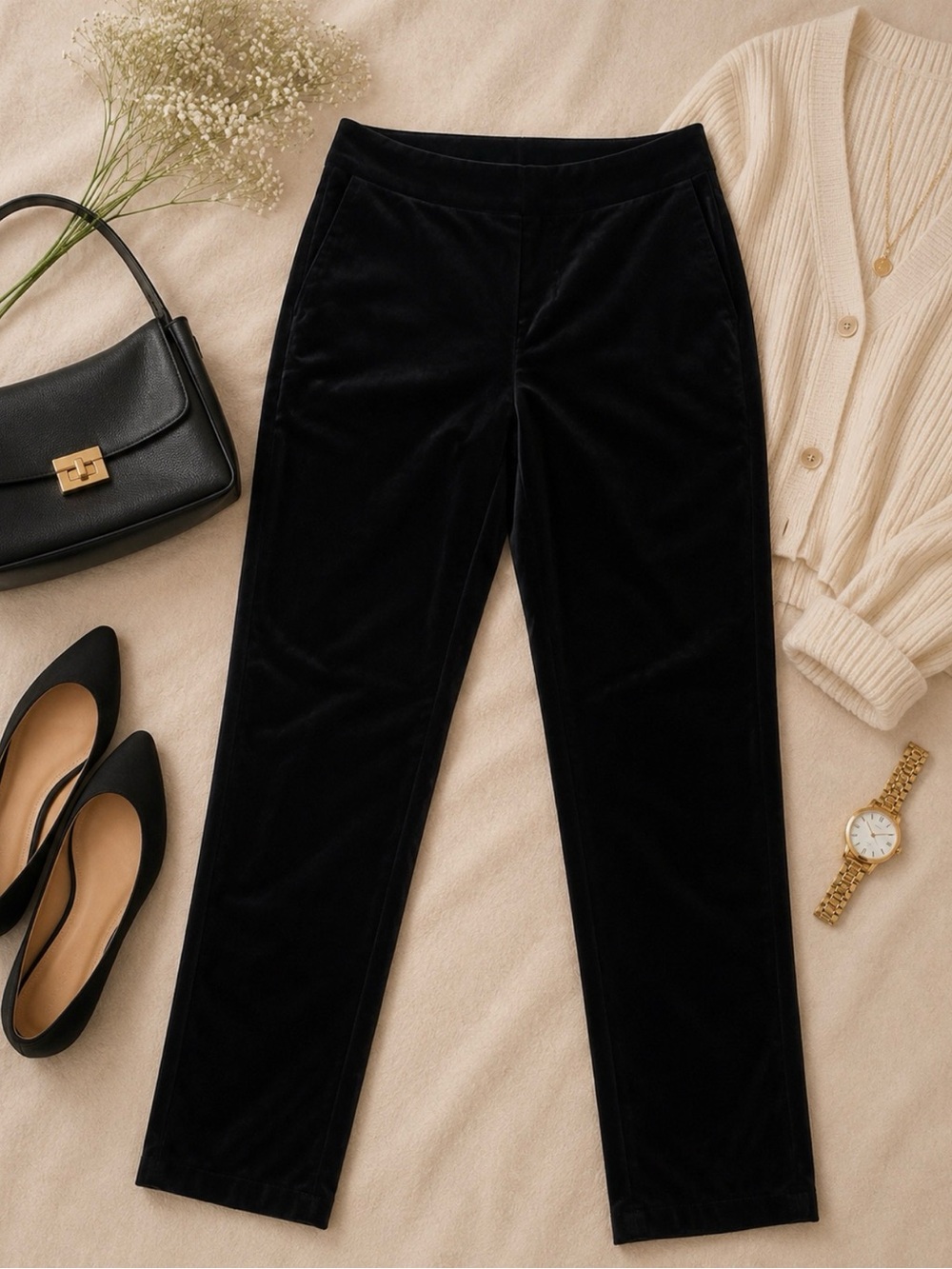 Velvet Ankle Pants